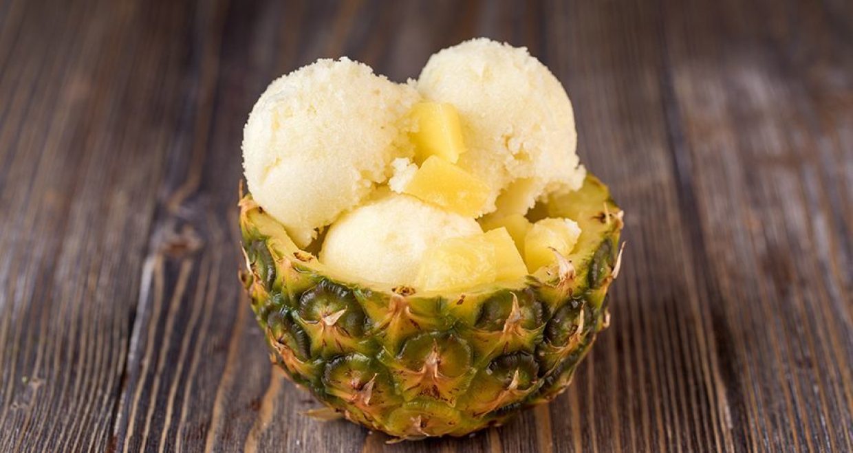 Creamy Pineapple Sorbet